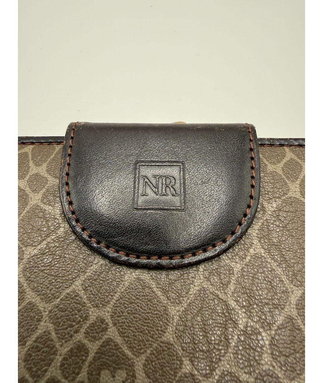 NINA RICCI Бежевый кожаный кошелек, фото 3