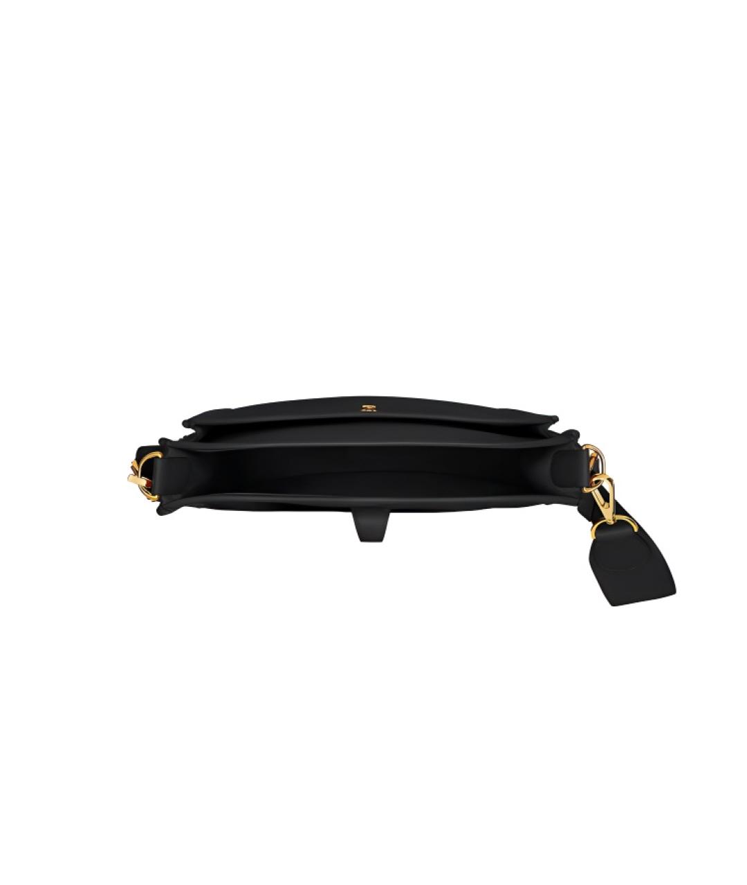 HERMES Черная кожаная сумка через плечо, фото 4