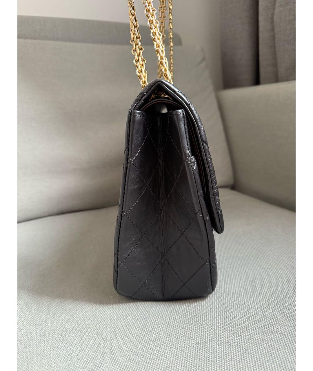 CHANEL Черная кожаная сумка через плечо, фото 6