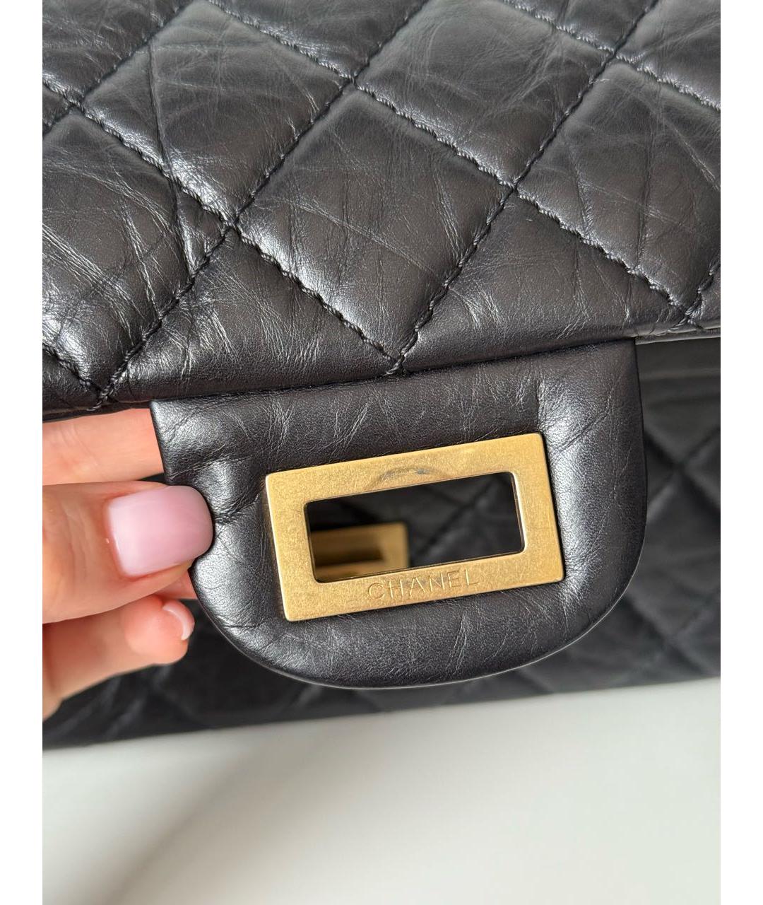 CHANEL Черная кожаная сумка через плечо, фото 9