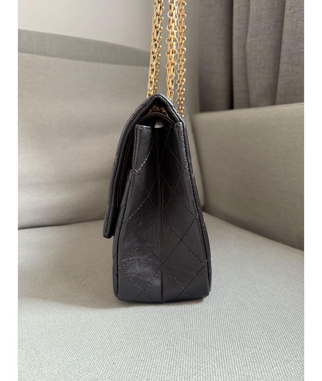 CHANEL Черная кожаная сумка через плечо, фото 5