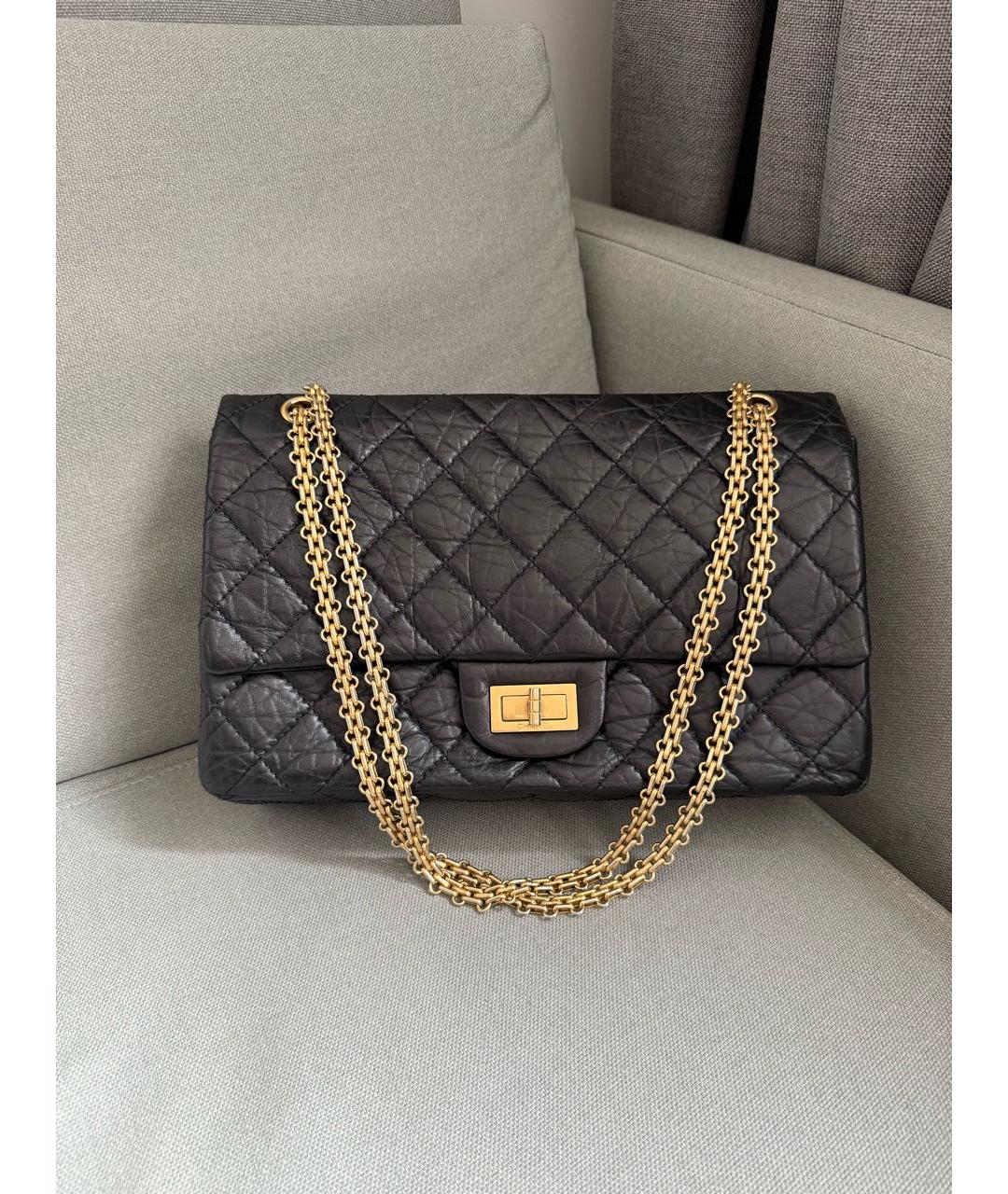 CHANEL Черная кожаная сумка через плечо, фото 2