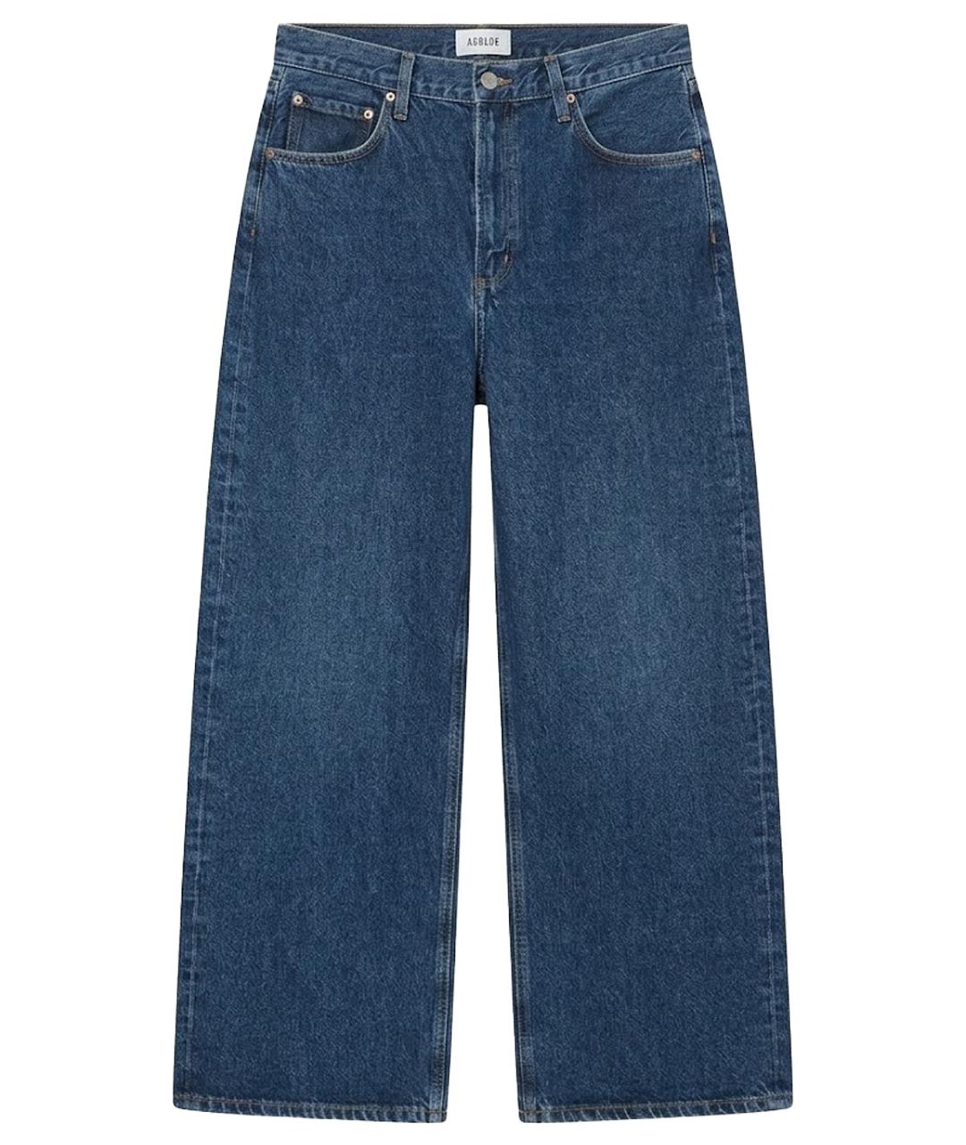 AGOLDE Темно-синие хлопковые прямые джинсы, фото 1