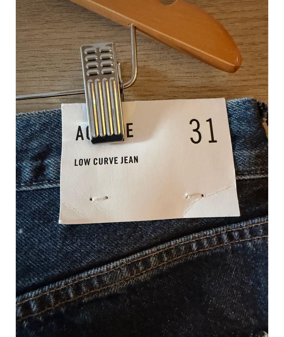 AGOLDE Темно-синие хлопковые прямые джинсы, фото 3