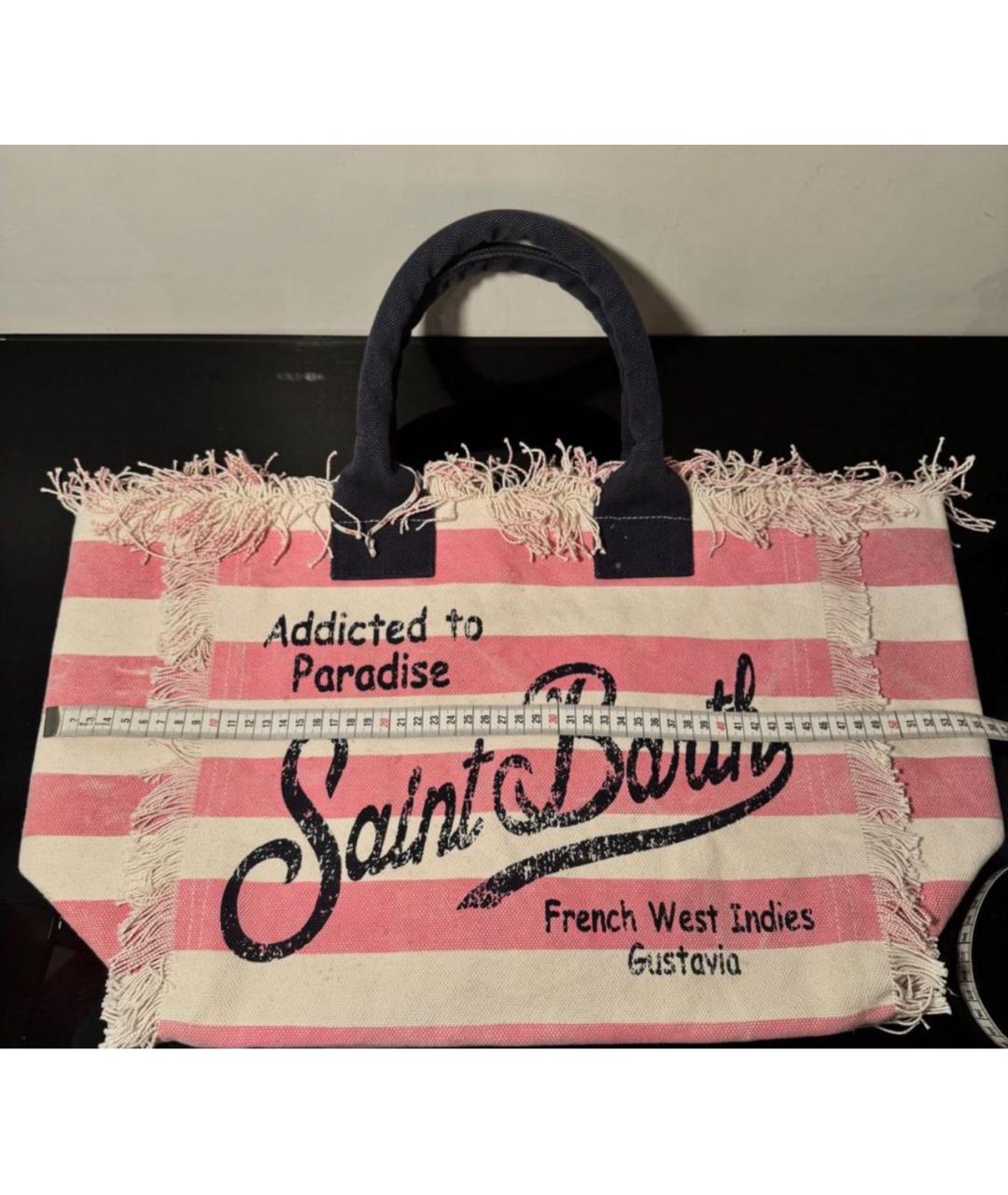 MC2 SAINT BARTH Мульти хлопковая пляжная сумка, фото 5
