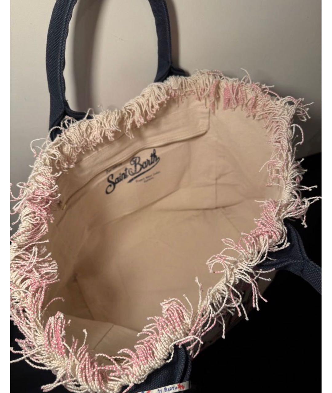 MC2 SAINT BARTH Мульти хлопковая пляжная сумка, фото 3