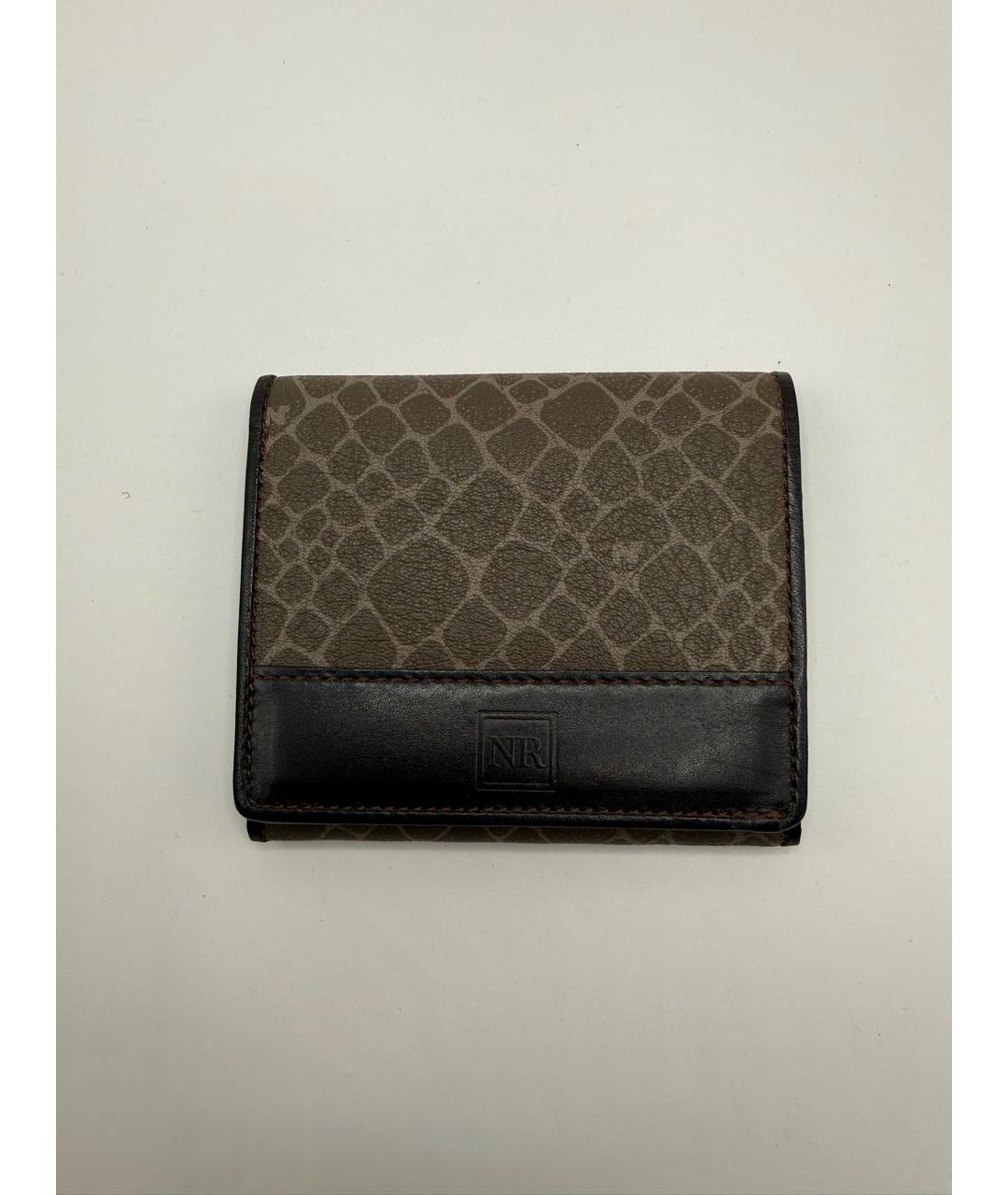 NINA RICCI Коричневый кожаный кошелек, фото 6