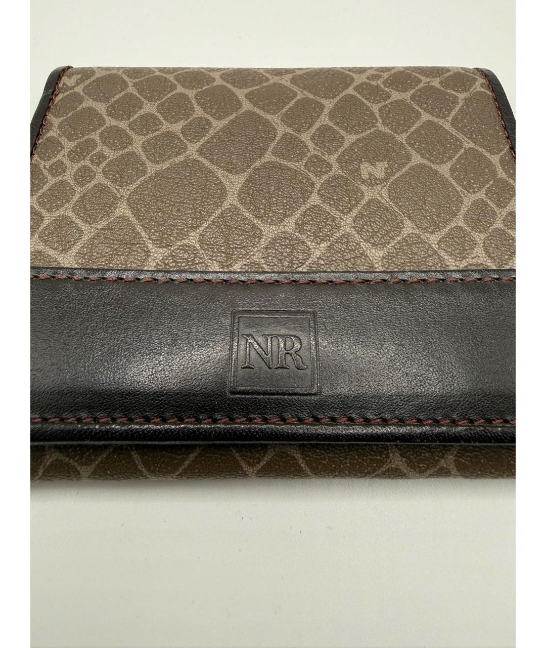 NINA RICCI Коричневый кожаный кошелек, фото 3