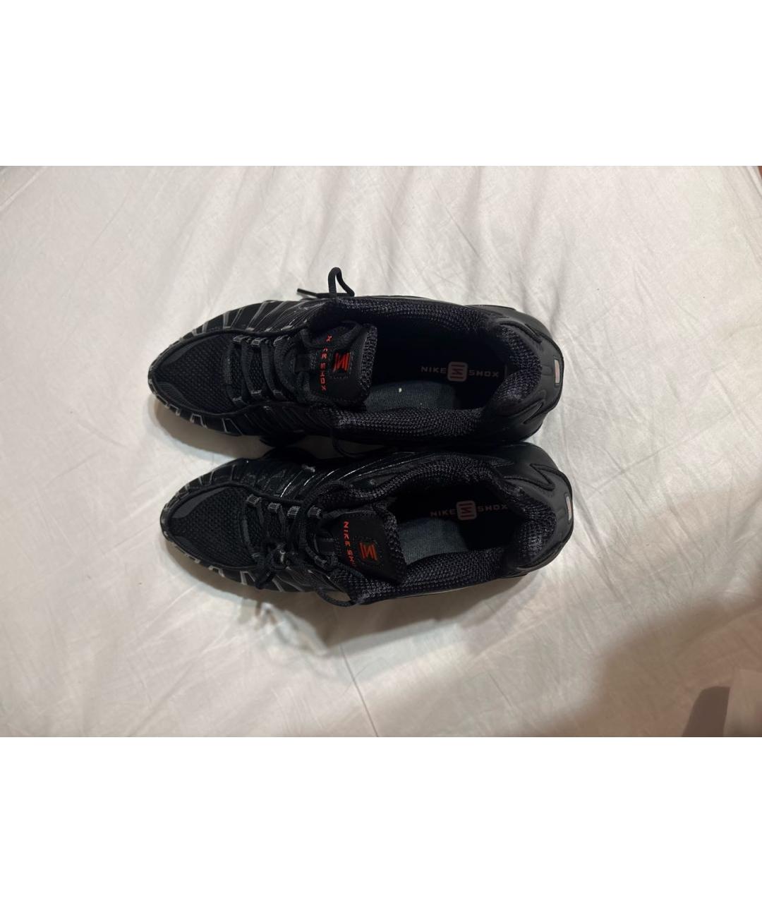 NIKE Черные синтетические низкие кроссовки / кеды, фото 3