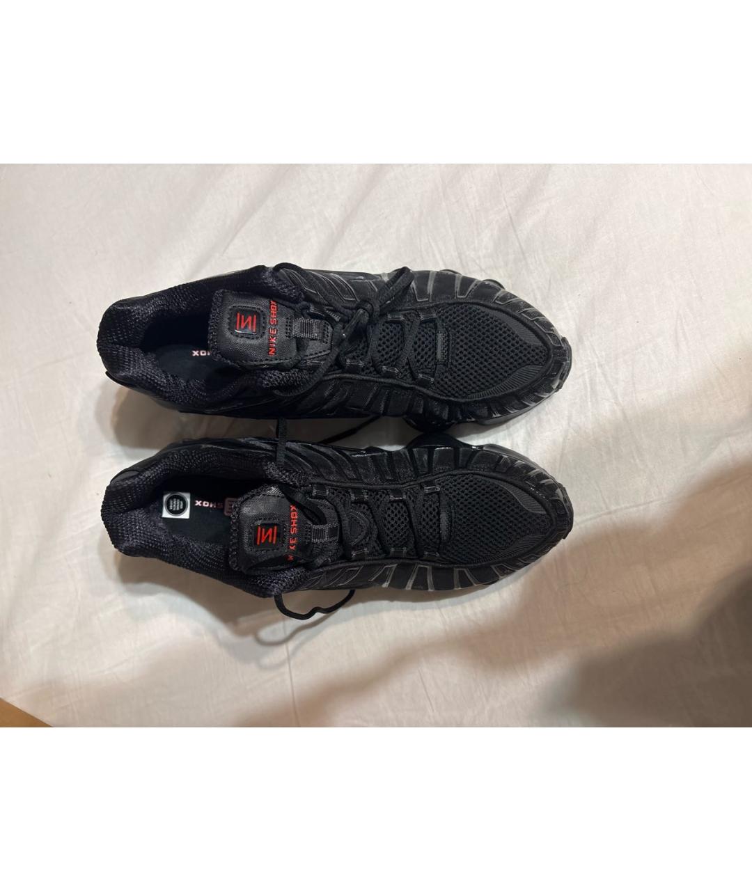 NIKE Черные синтетические низкие кроссовки / кеды, фото 2