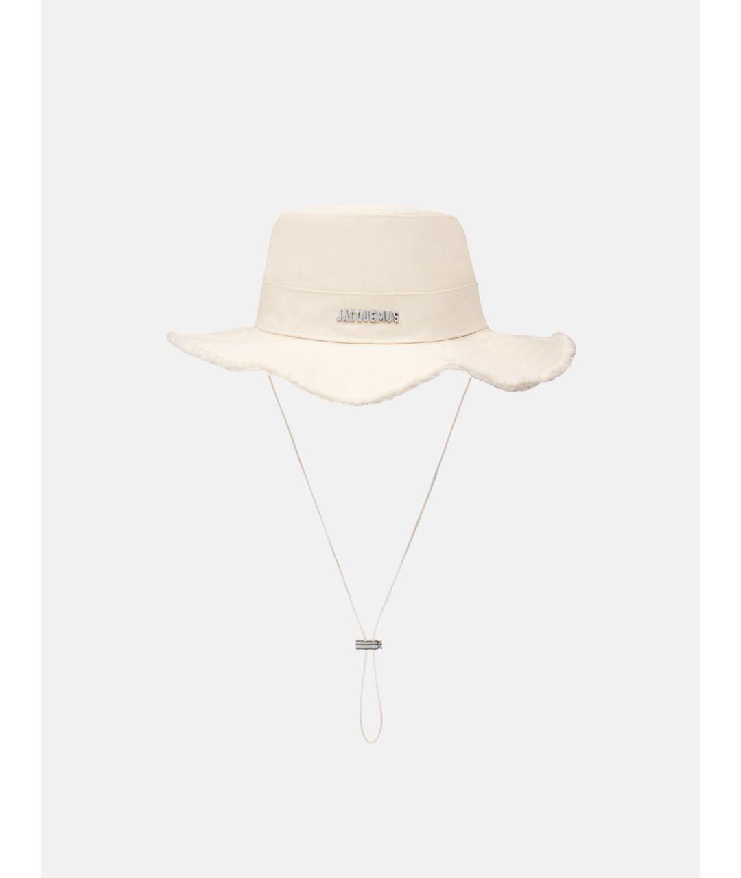 JACQUEMUS Белая хлопковая панама, фото 5