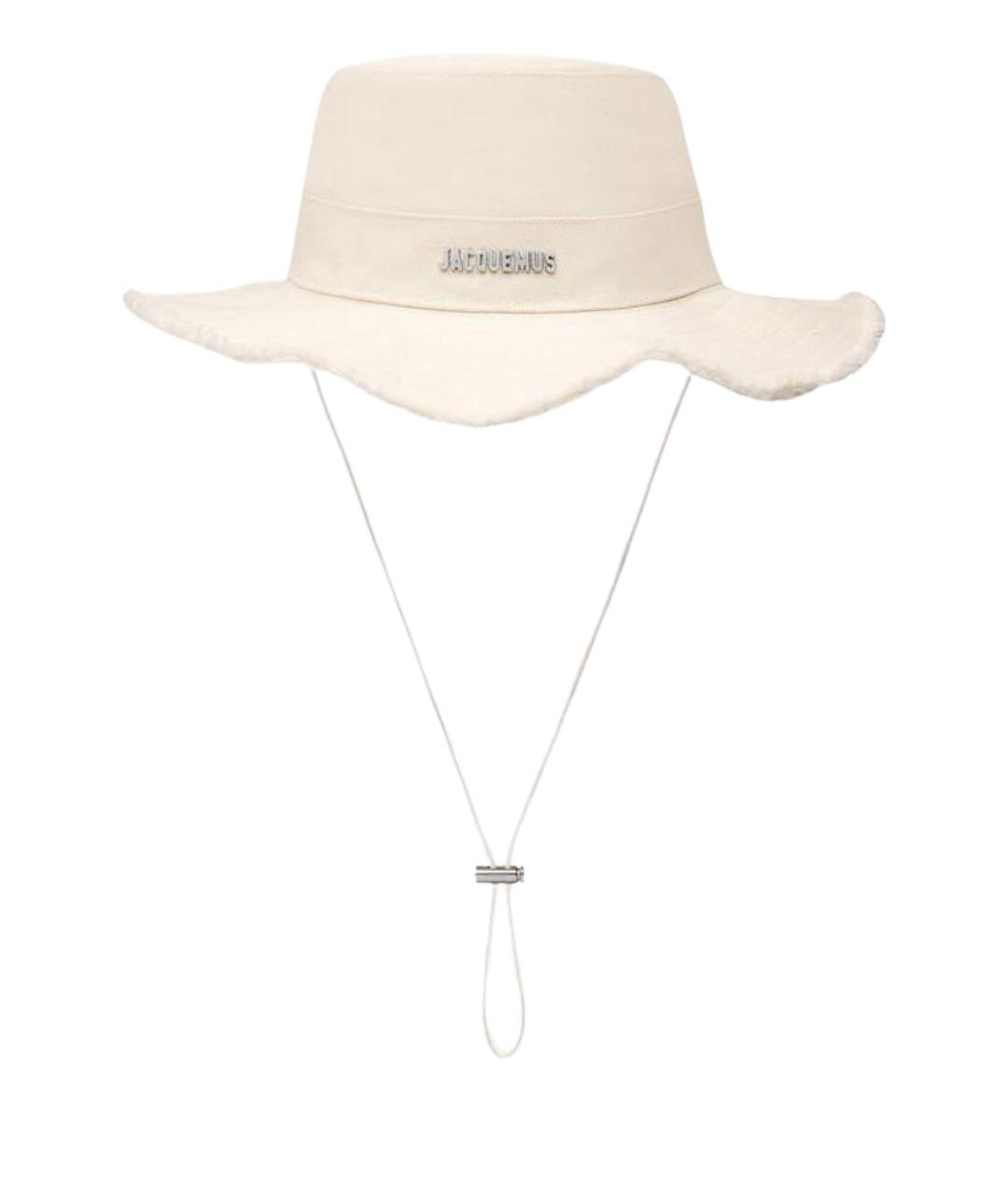 JACQUEMUS Белая хлопковая панама, фото 1