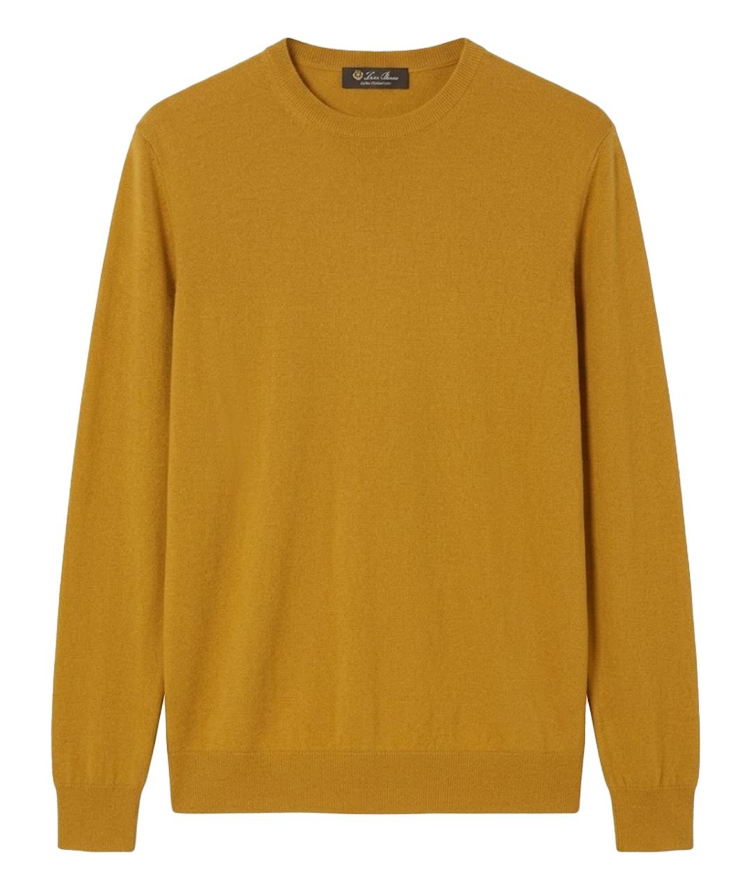 LORO PIANA Горчичный кашемировый джемпер / свитер, фото 1