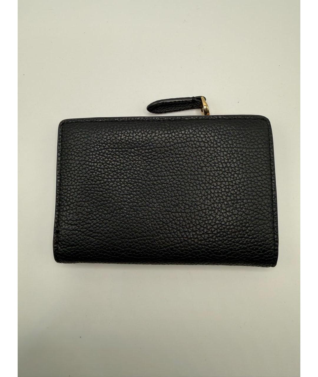 RALPH LAUREN Черный кожаный кошелек, фото 2