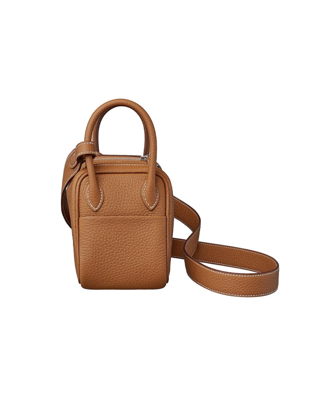 HERMES Коричневая кожаная сумка через плечо, фото 2