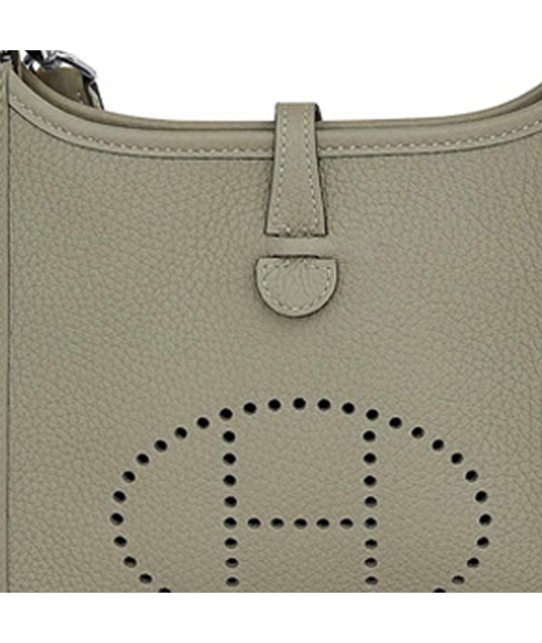 HERMES Зеленая кожаная сумка через плечо, фото 5