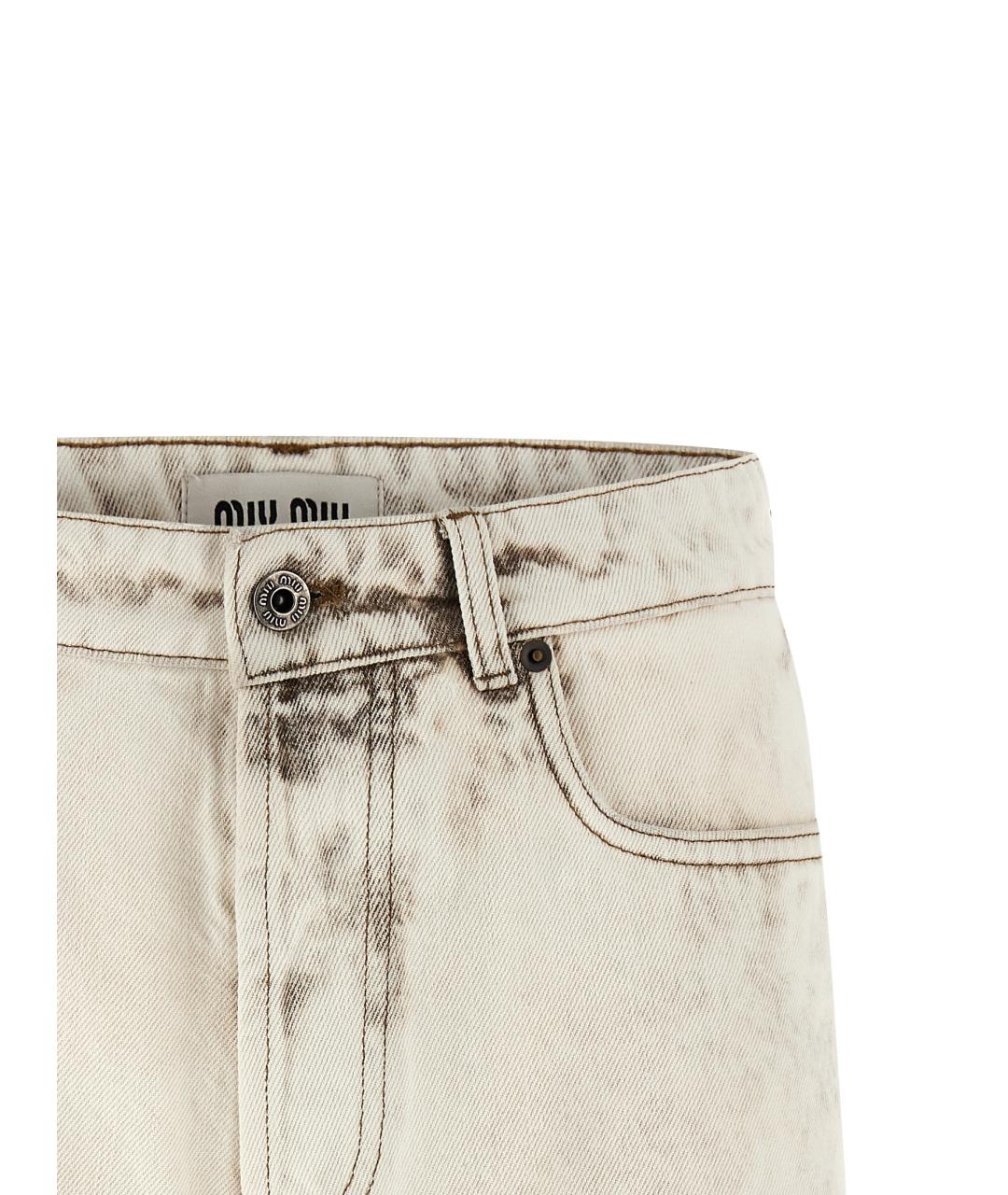 MIU MIU Мульти хлопковые шорты, фото 2