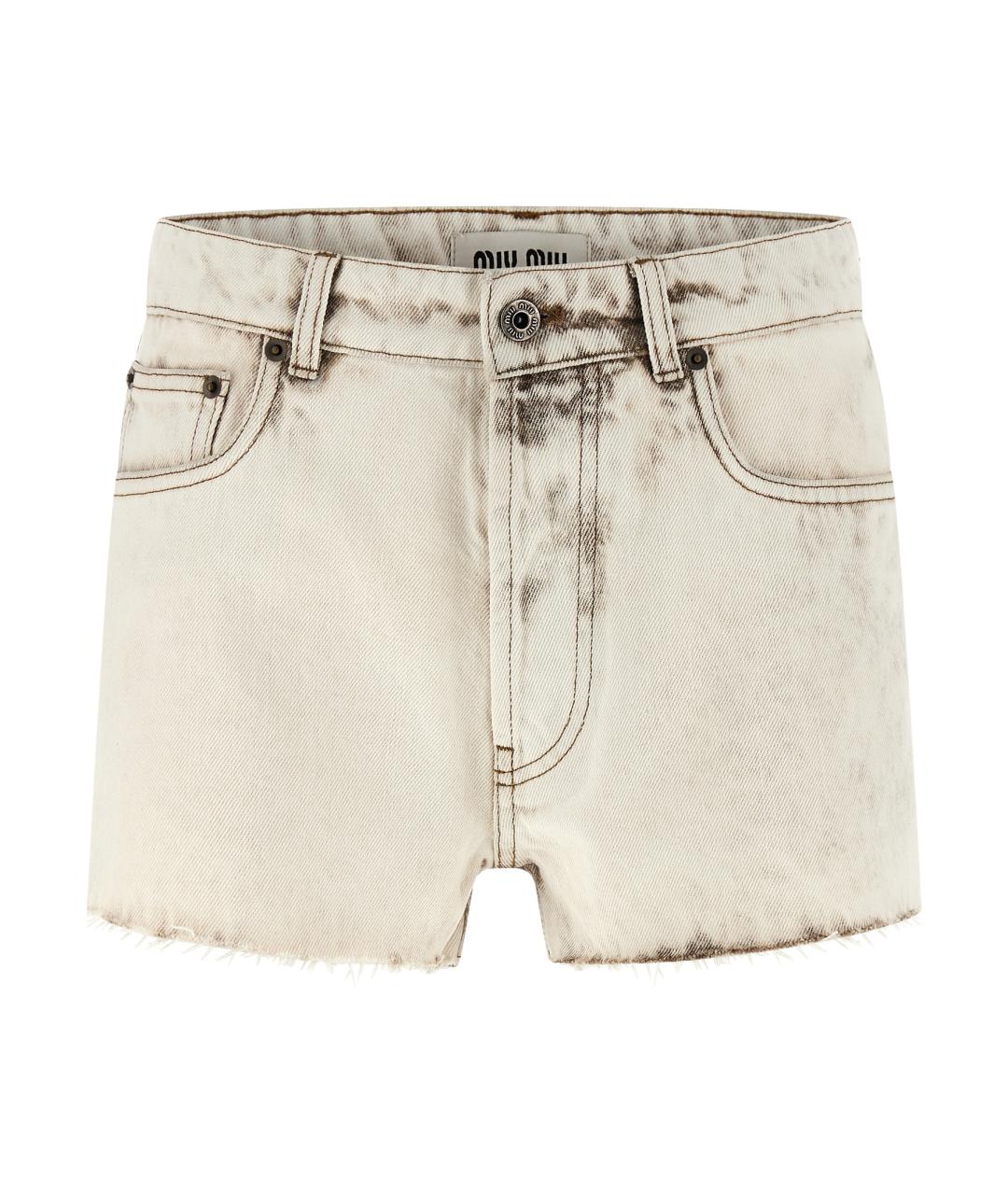 MIU MIU Мульти хлопковые шорты, фото 1