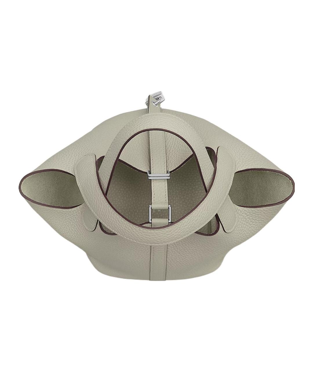 HERMES Салатовая кожаная сумка через плечо, фото 4