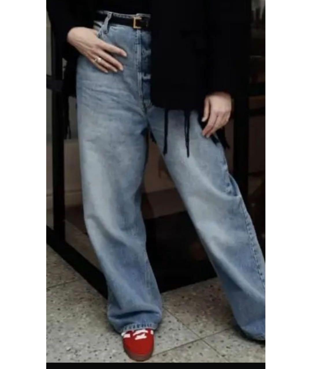 RAEY Синие хлопковые джинсы слим, фото 6