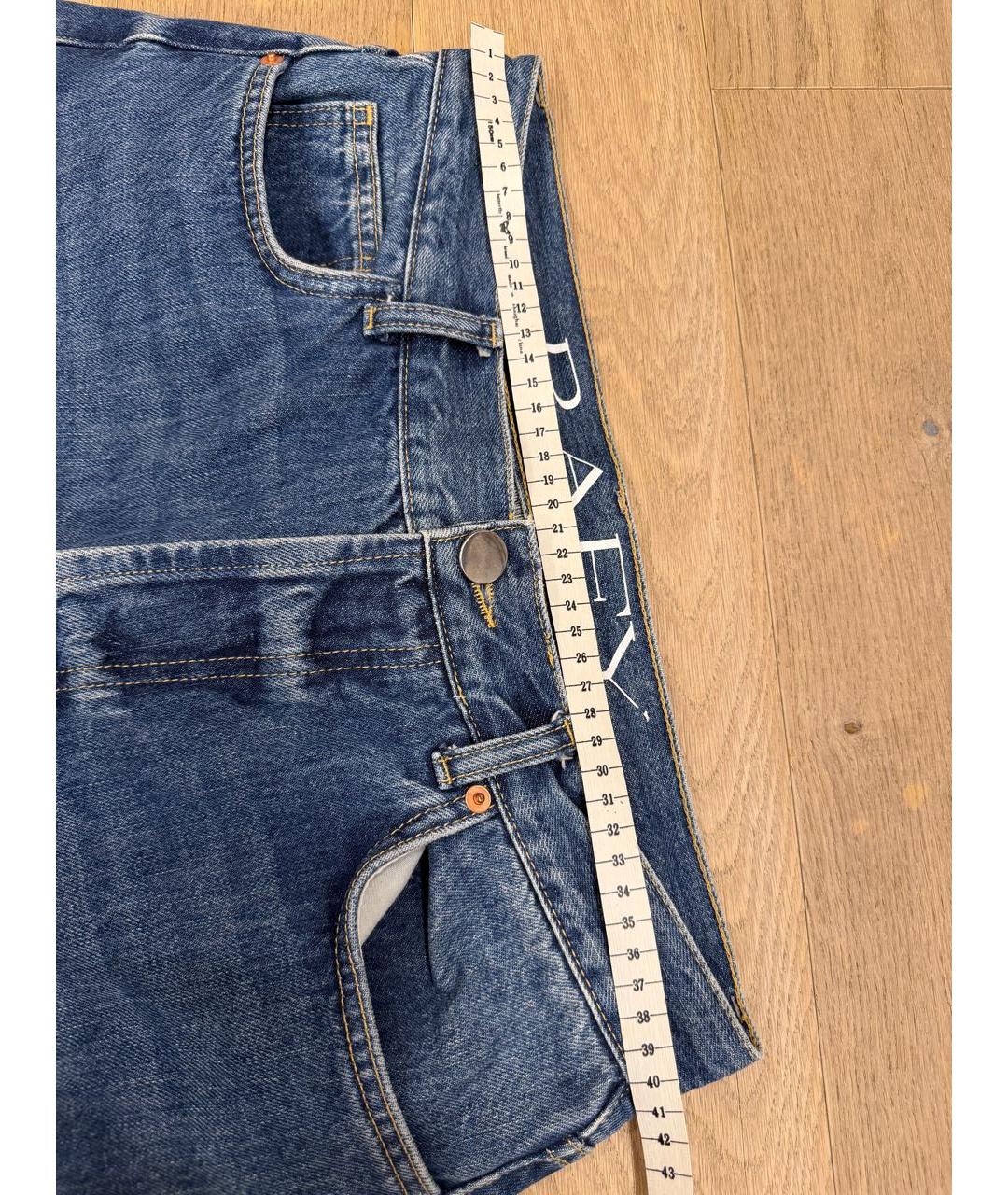 RAEY Синие хлопковые джинсы слим, фото 5