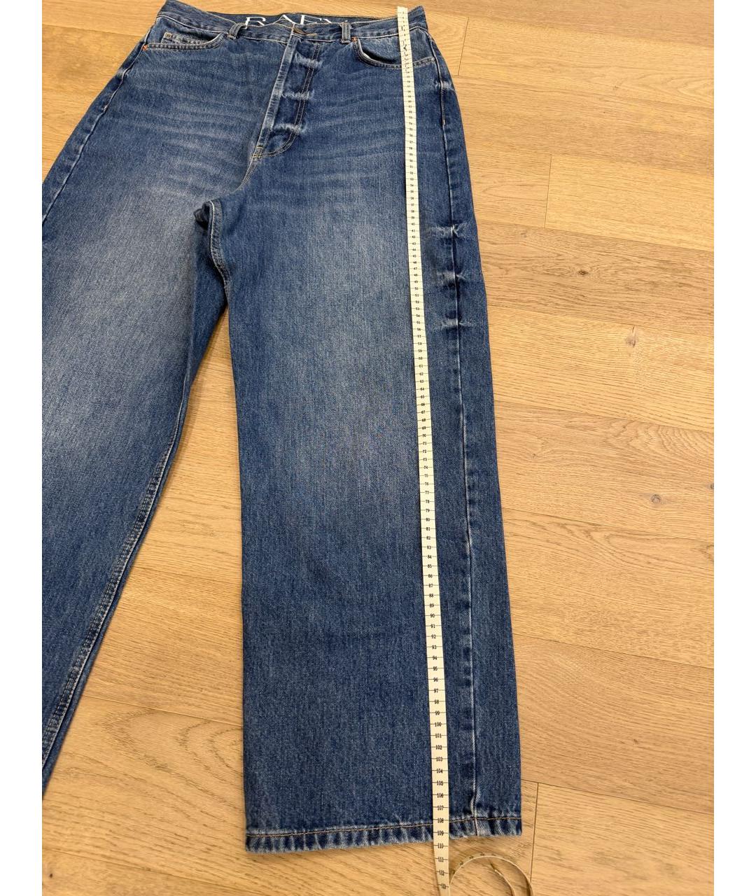 RAEY Синие хлопковые джинсы слим, фото 8