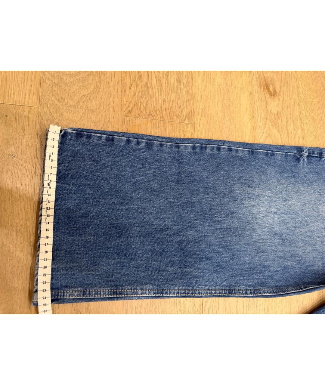 RAEY Синие хлопковые джинсы слим, фото 7