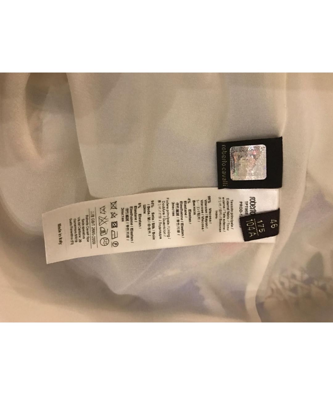 ROBERTO CAVALLI Мульти вискозное коктейльное платье, фото 7