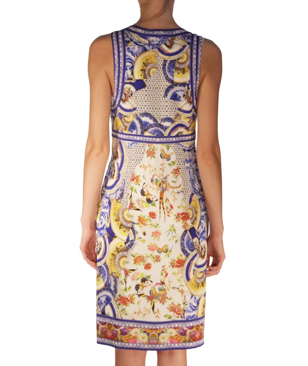 ROBERTO CAVALLI Мульти вискозное коктейльное платье, фото 3