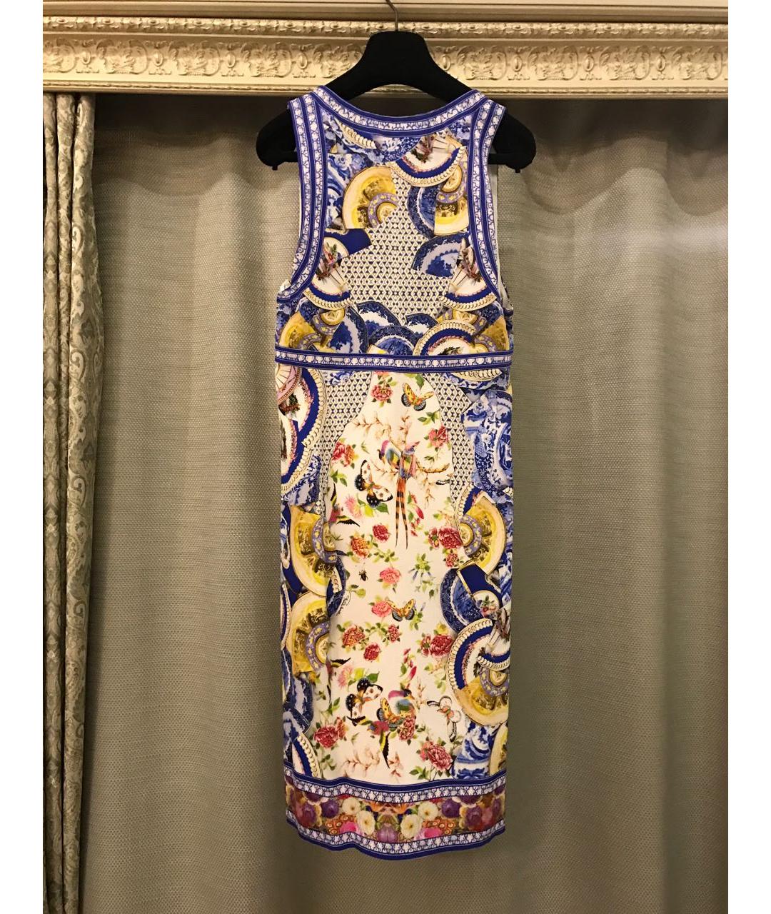 ROBERTO CAVALLI Мульти вискозное коктейльное платье, фото 6