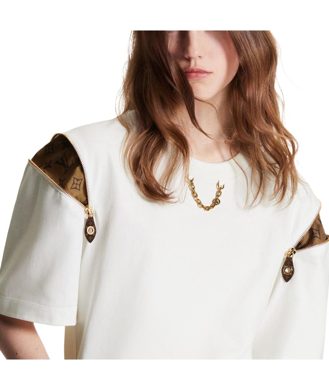 LOUIS VUITTON Белая футболка, фото 4