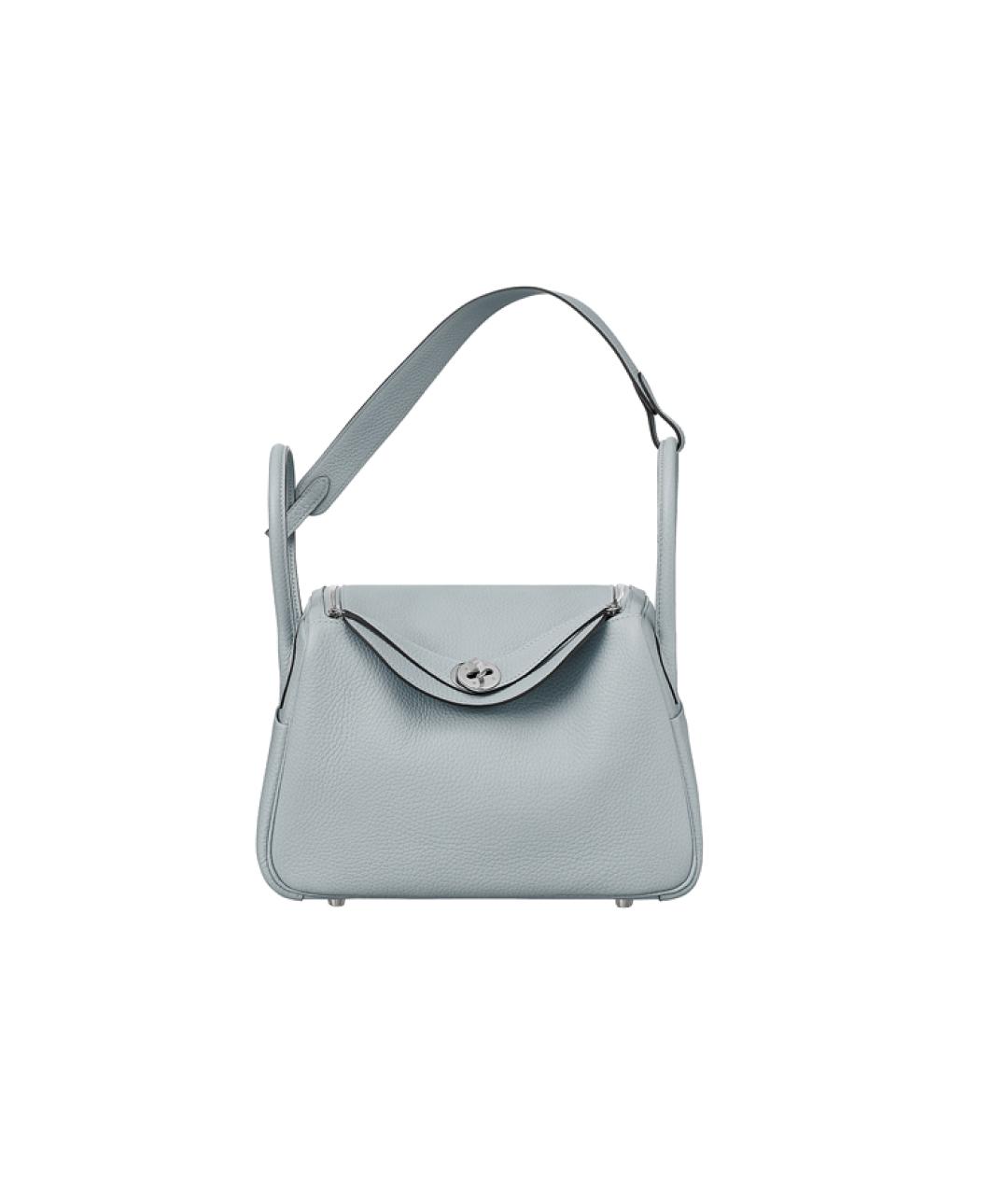 HERMES Голубая кожаная сумка через плечо, фото 2