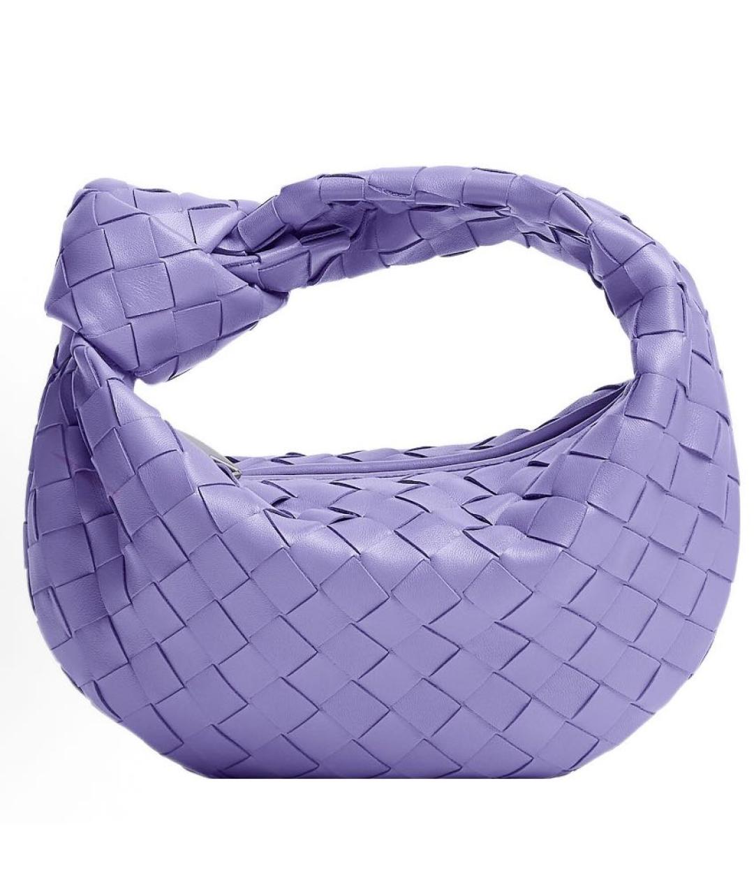 BOTTEGA VENETA Фиолетовая кожаная сумка с короткими ручками, фото 7