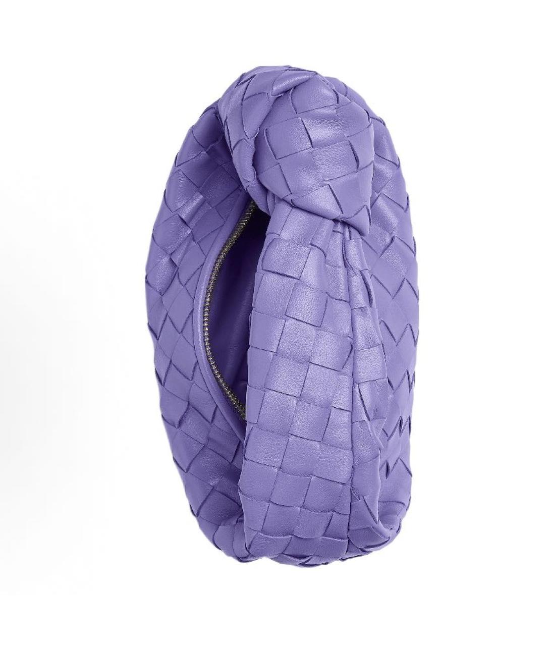BOTTEGA VENETA Фиолетовая кожаная сумка с короткими ручками, фото 3