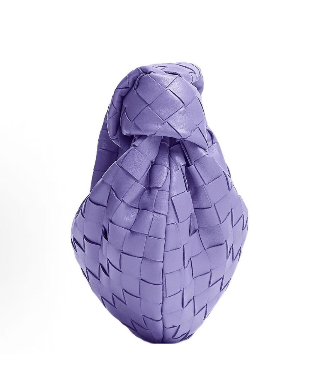 BOTTEGA VENETA Фиолетовая кожаная сумка с короткими ручками, фото 2