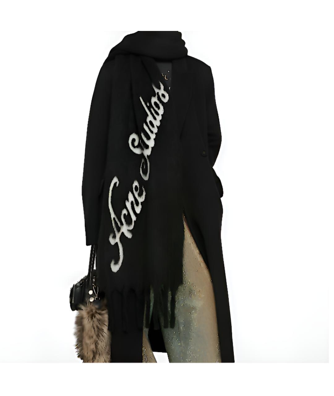 ACNE STUDIOS Черный шарф, фото 3