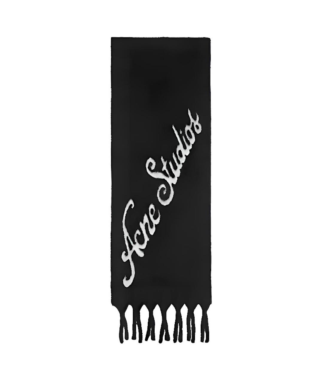 ACNE STUDIOS Черный шарф, фото 1