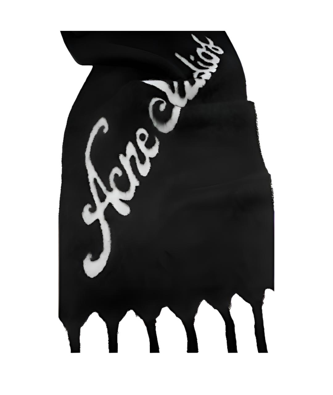 ACNE STUDIOS Черный шарф, фото 2