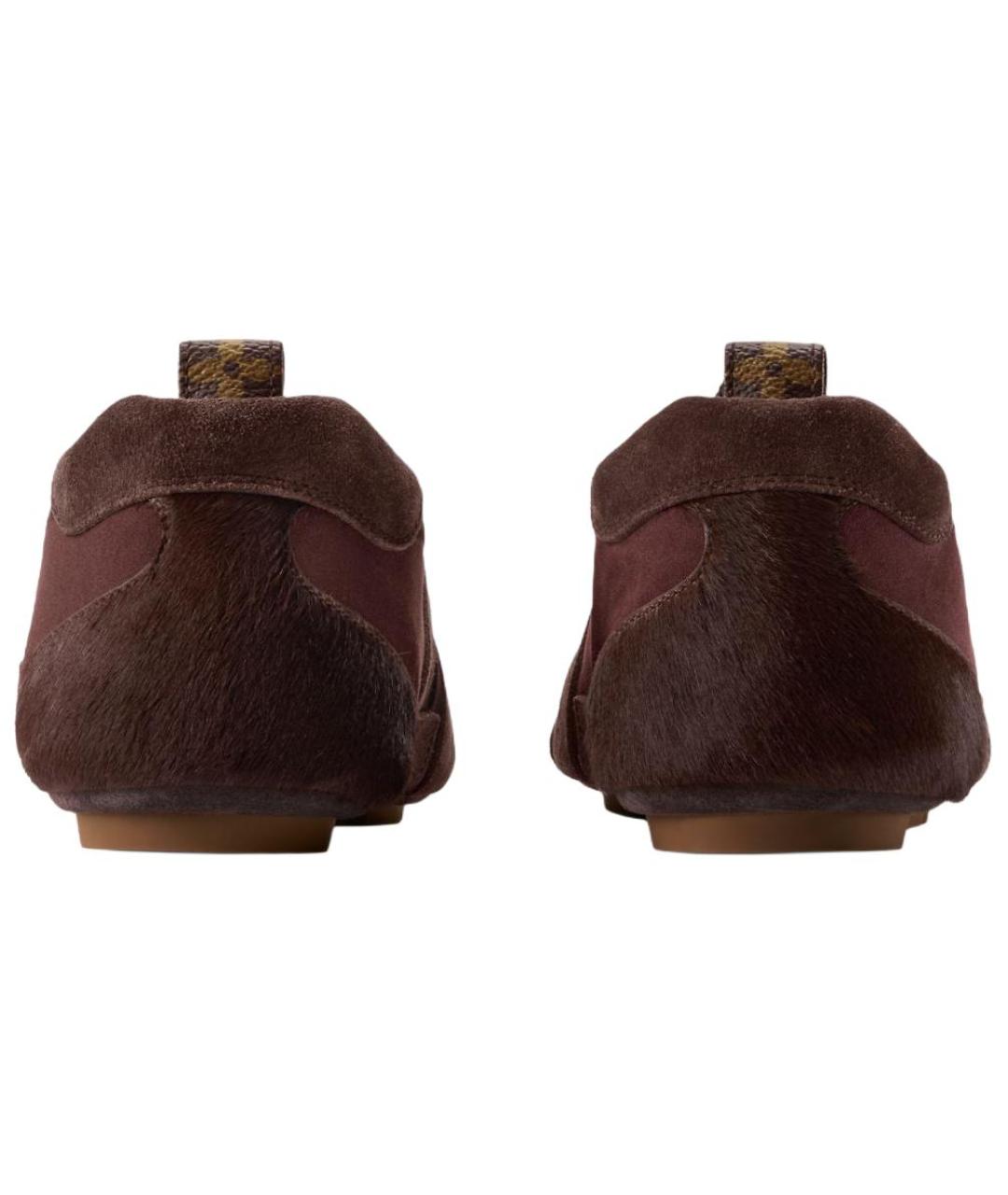 LOUIS VUITTON Бордовые кроссовки, фото 5