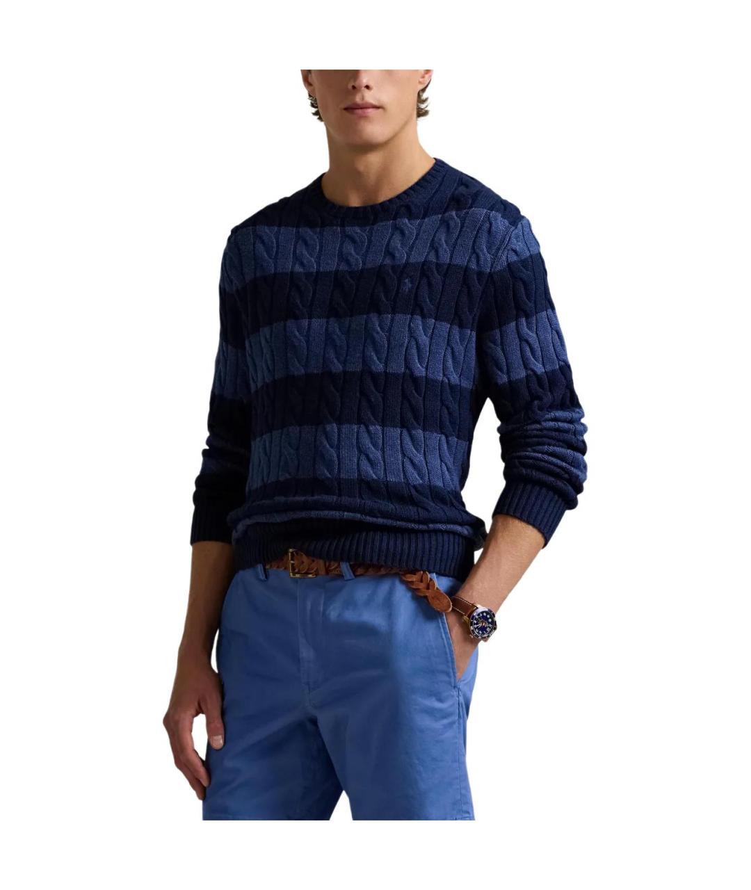 POLO RALPH LAUREN Темно-синий джемпер / свитер, фото 2