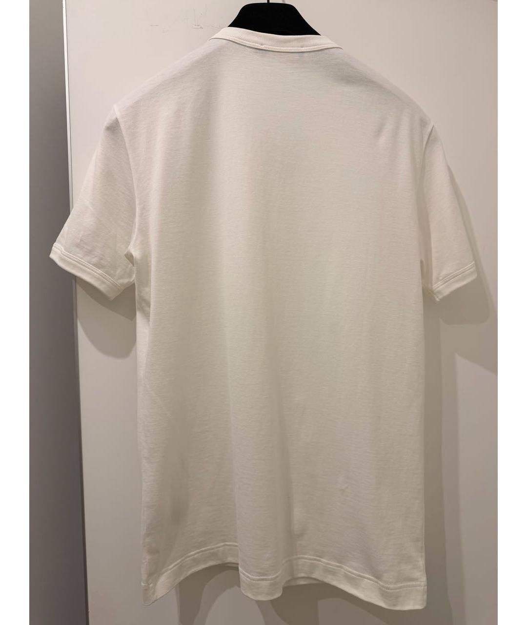 DOLCE&GABBANA Белая хлопковая футболка, фото 2