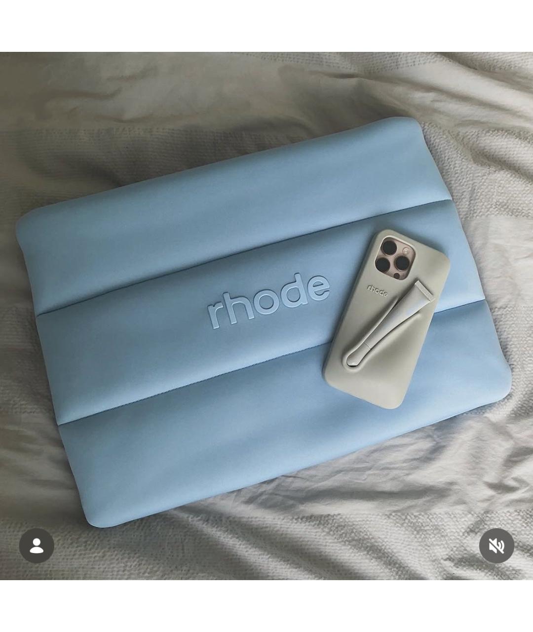 Rhode Бирюзовая тканевая косметичка, фото 2