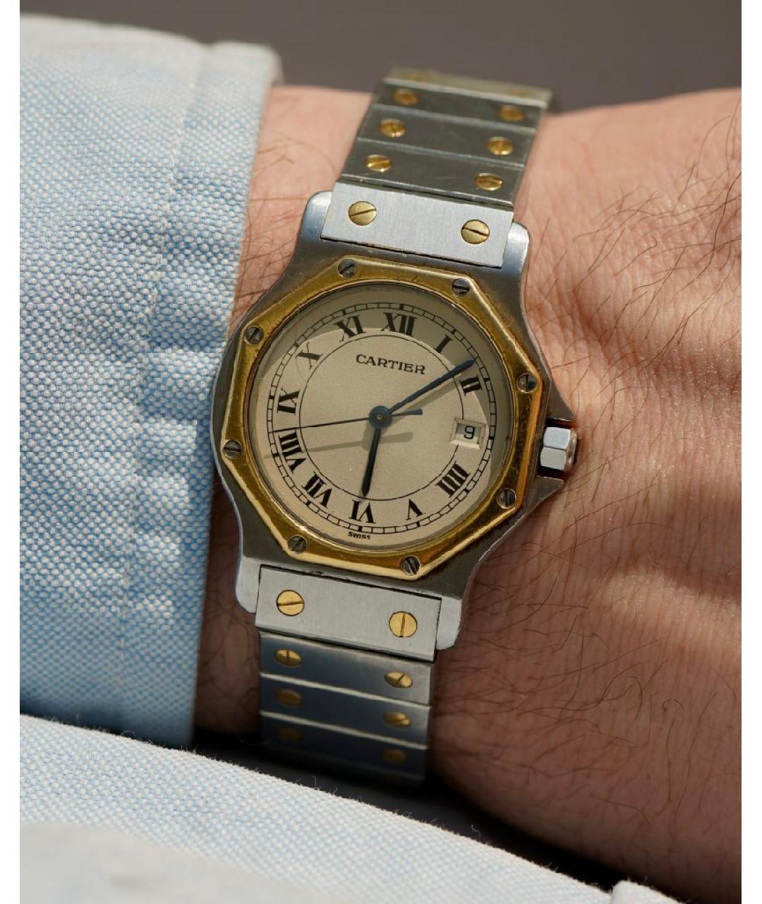 CARTIER Серебряные часы, фото 7