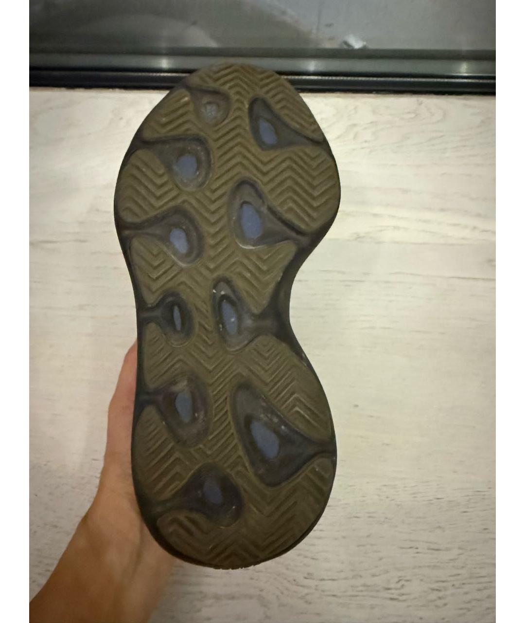 YEEZY Черные текстильные кроссовки, фото 7