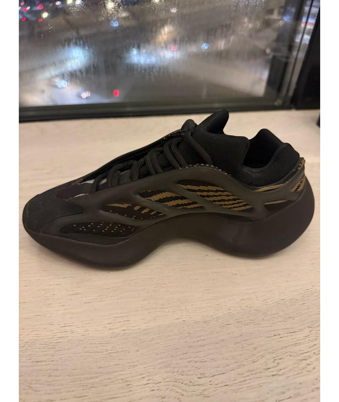 YEEZY Черные текстильные кроссовки, фото 2