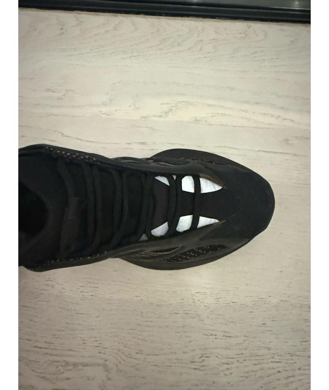 YEEZY Черные текстильные кроссовки, фото 3