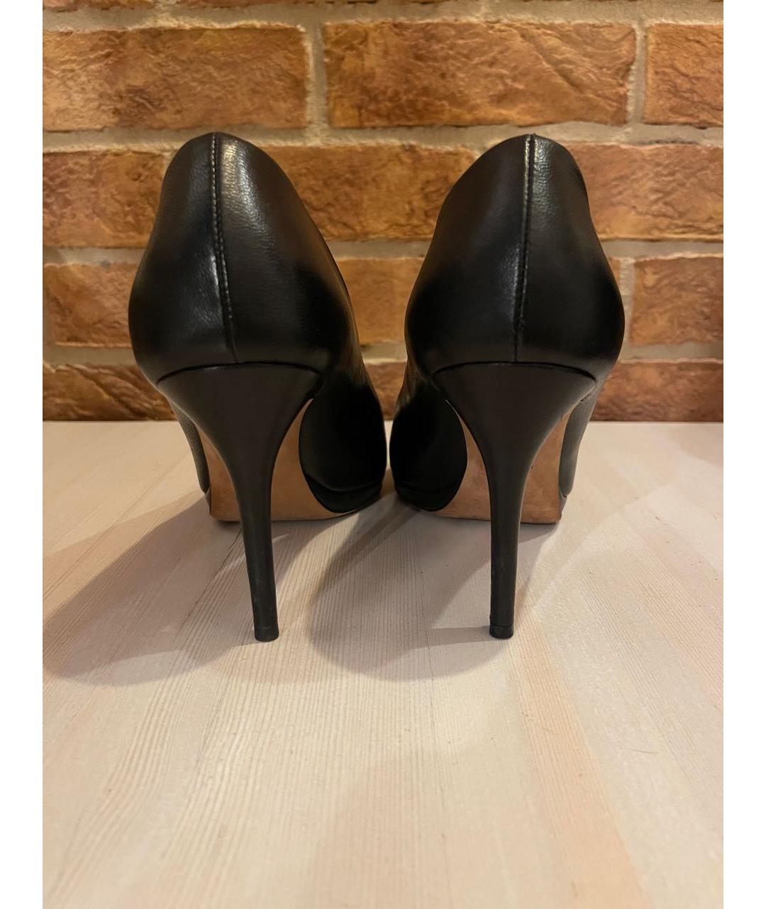 GUCCI Черные кожаные туфли, фото 3