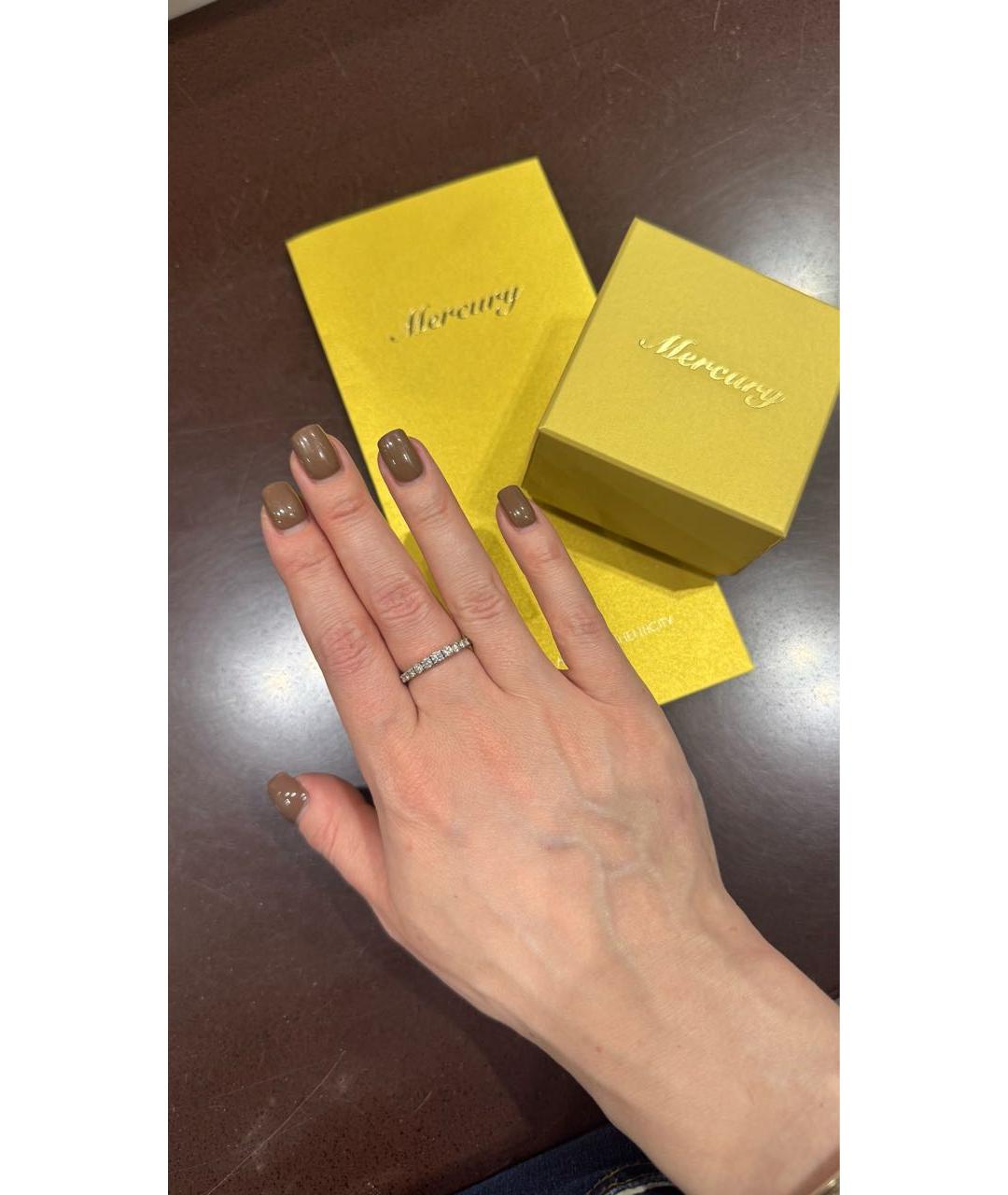 MERCURY Серебряное кольцо из белого золота, фото 3