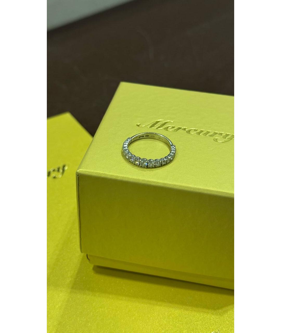 MERCURY Серебряное кольцо из белого золота, фото 2