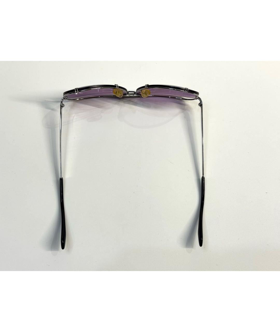 GUCCI Фиолетовые металлические солнцезащитные очки, фото 6